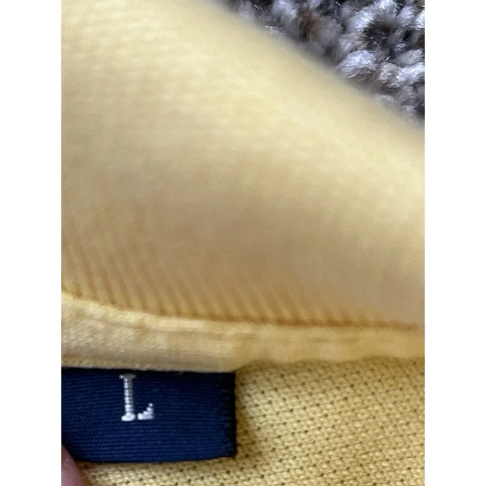 Polo Golf Ralph Lauren‎ Polo Shirt Mens L Yellow Pony Logo Short Sleeve Pro Fit